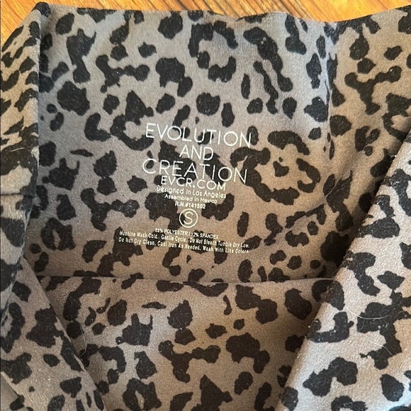 Evolution and Creation Black and Gray Bike Shorts - Picture 2 of 2